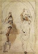 Eugene Delacroix Two Women at the Well France oil painting artist